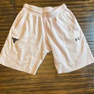 Under Armour Mens Pink sweat shorts